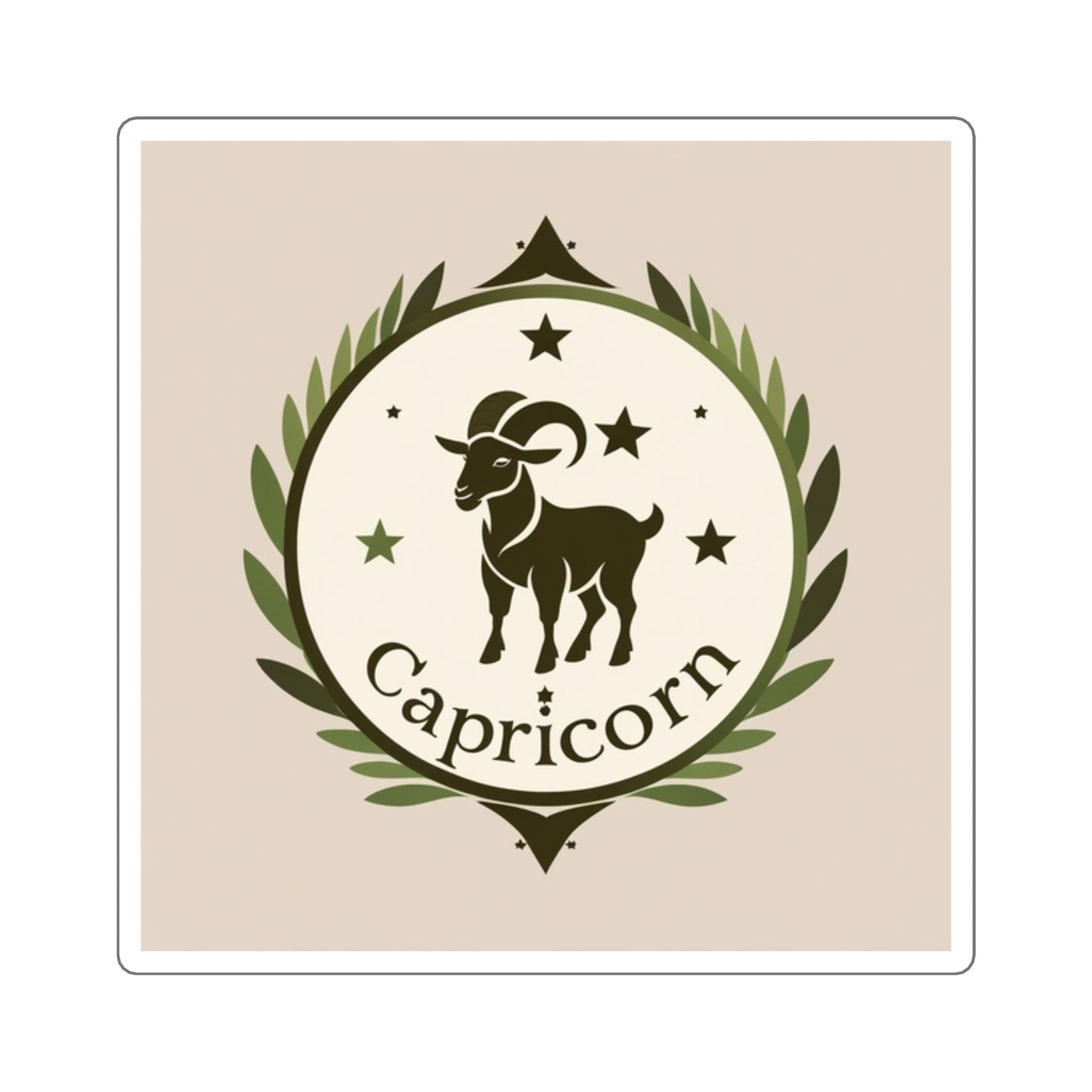 Garden Capricorn Square Sticker